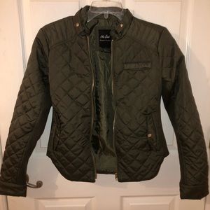 Olive green light coat